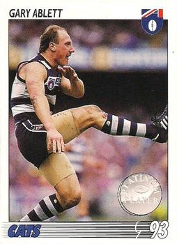 1993 Select AFL #98 Gary Ablett Front